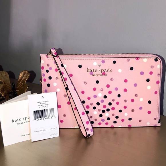 kate spade Handbags - KATE♠️SPADE STACI FESTIVE CONFETTI MEDIUM WRISTLET